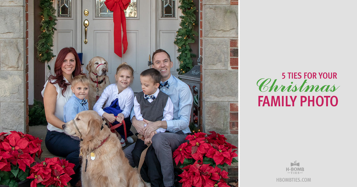 Christmas Card Photo Style Guide - Five Ties for Your Family Photo