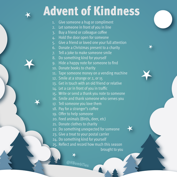 Advent Calendar of Kindness - H-Bomb Ties Ltd