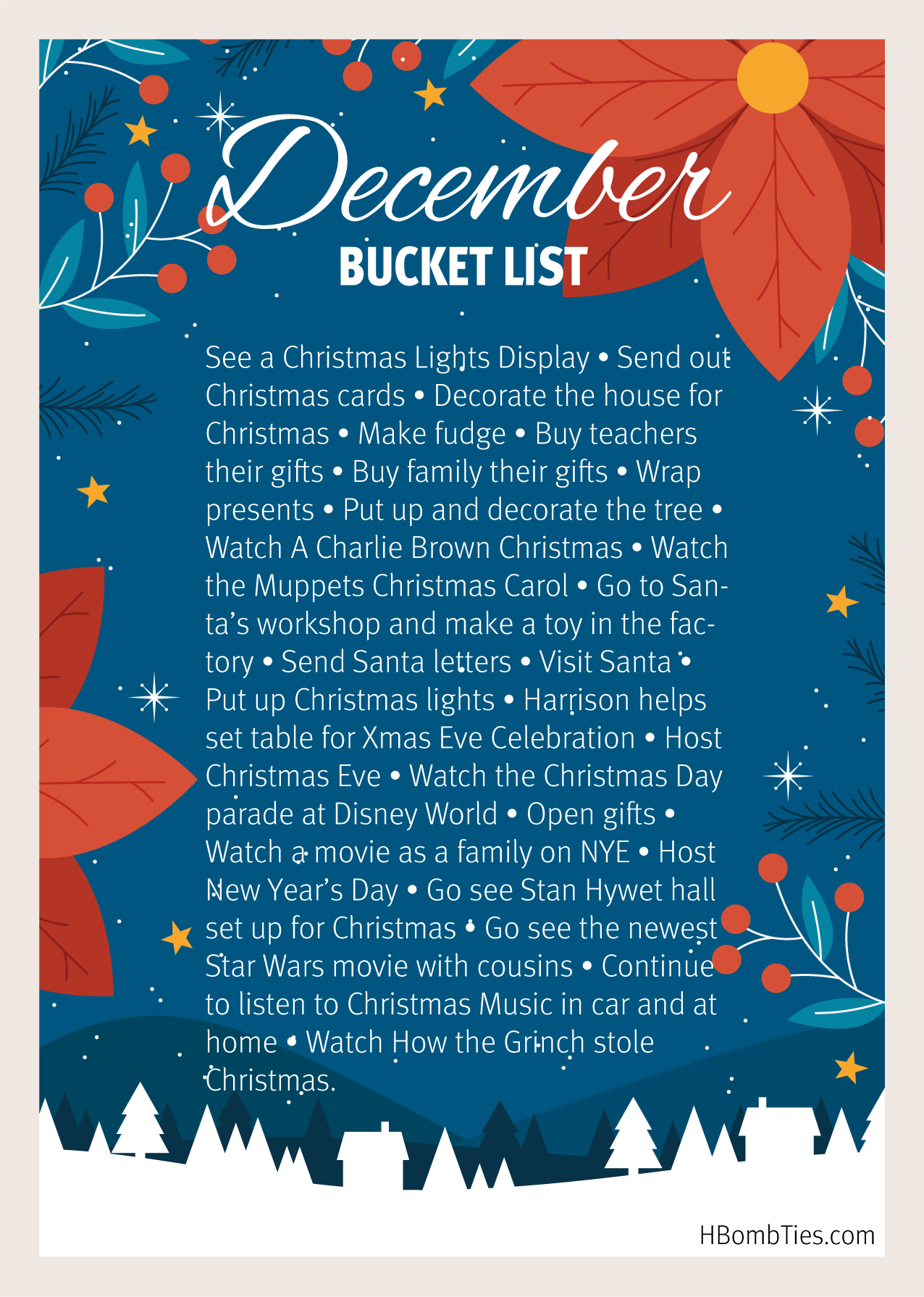 December Bucket List