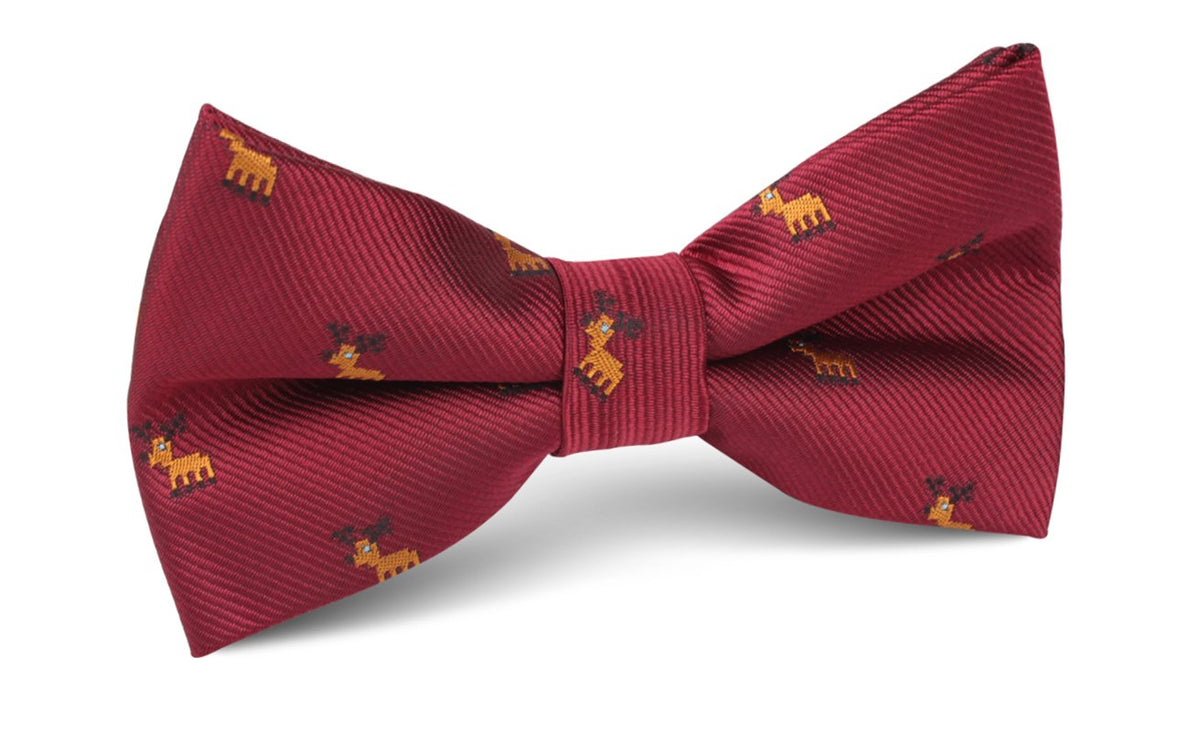 80’s Christmas Comeback Bow Tie - Adult Size - Pre-Tied