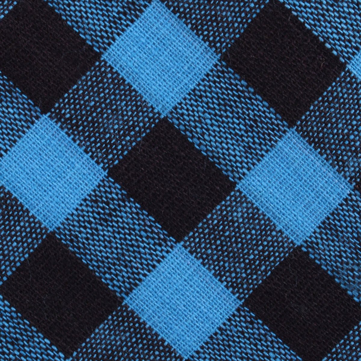 Approachable Scott - Blue and Black Cotton Neck Tie Fabric