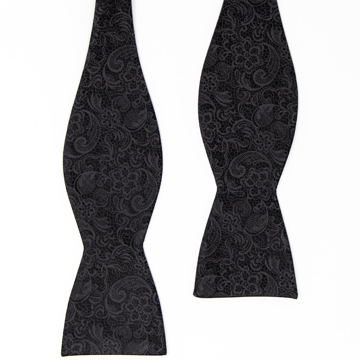 Black Tie Affair - mens self-tie Bow Tie Black Paisley