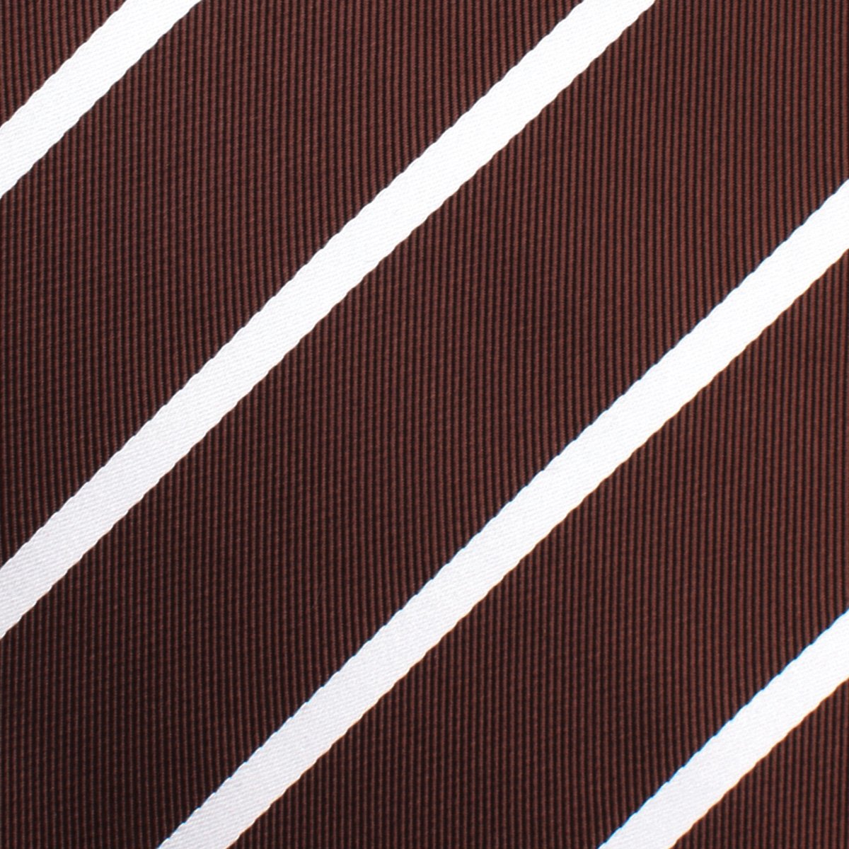 Brown and white striped pre-tied bow tie fabric
