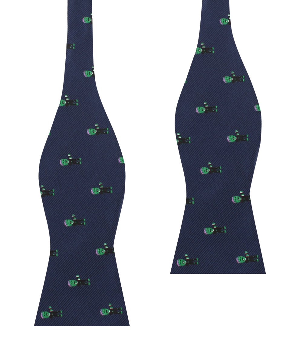 Frankenstein self-tie bow tie untied view