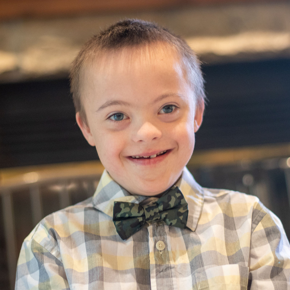 Camouflage bow tie for bows outfit