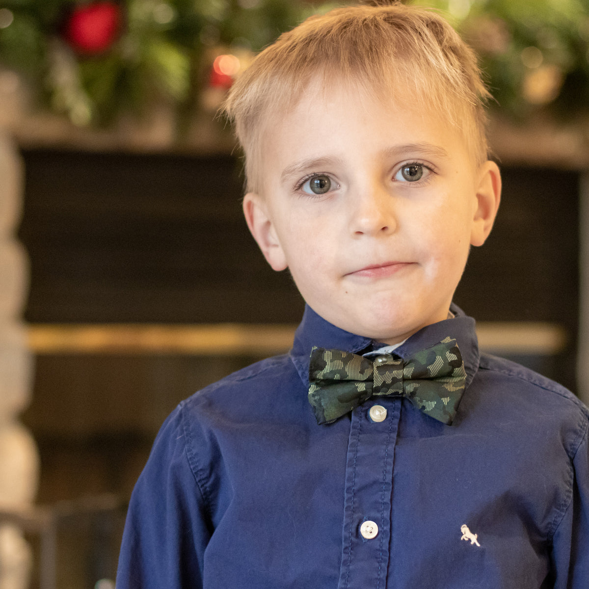 Camouflage bow tie for boys