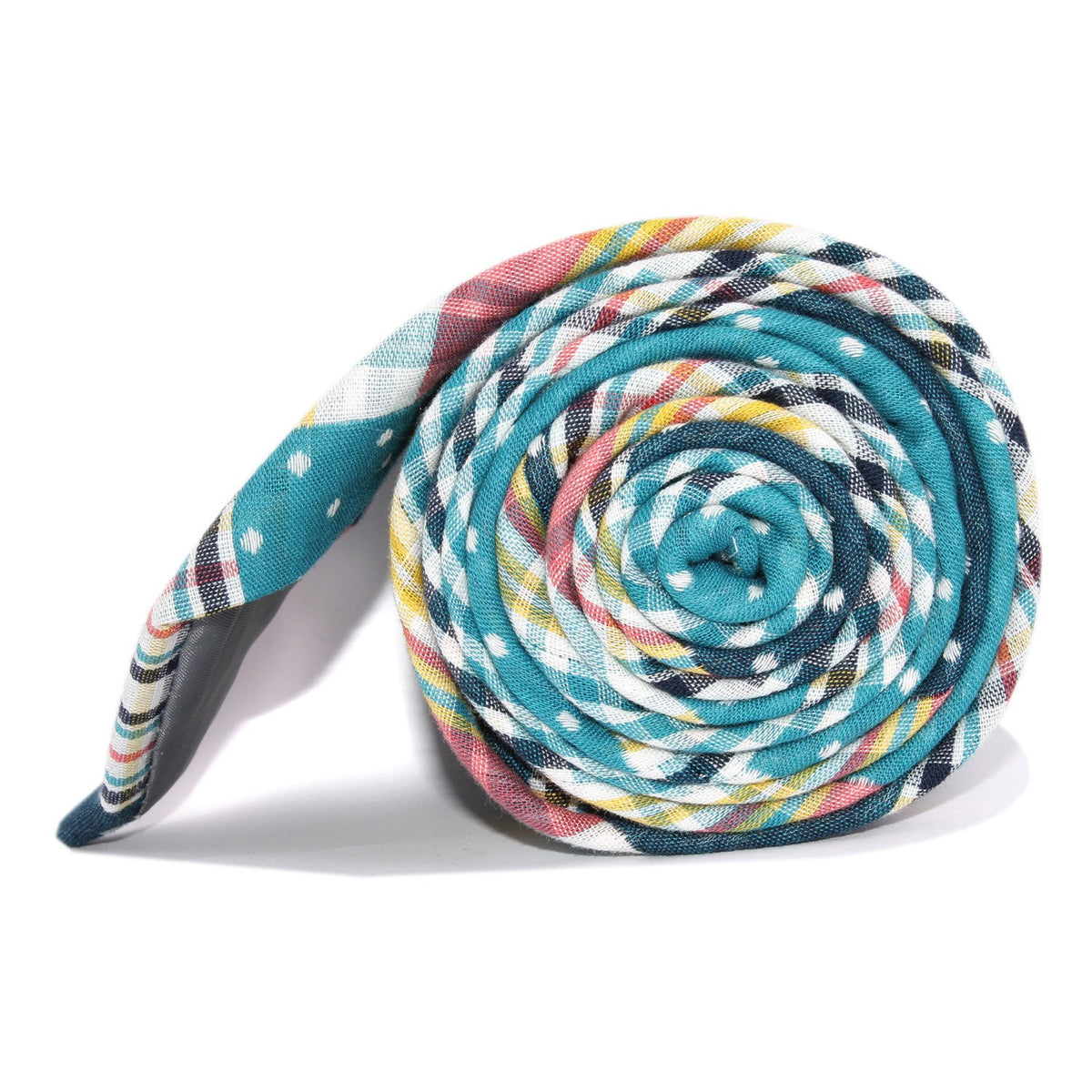 Plaid/Gingham/Polka Dot Neck Tie Side View