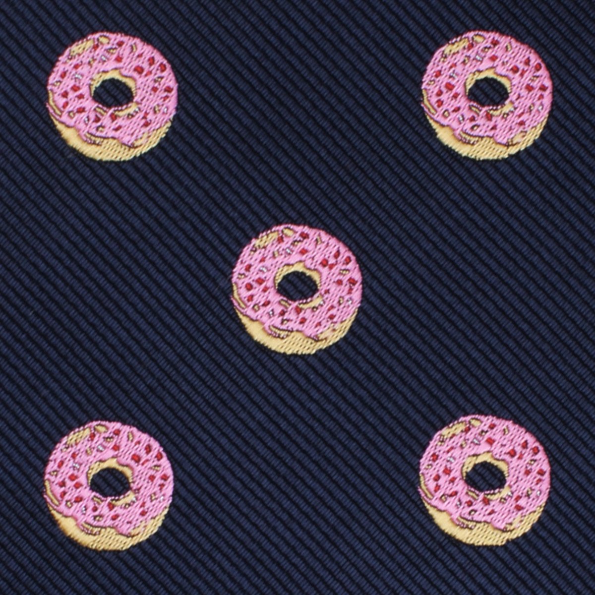 homer simpson pink frosted donut self-tie bow tie fabric