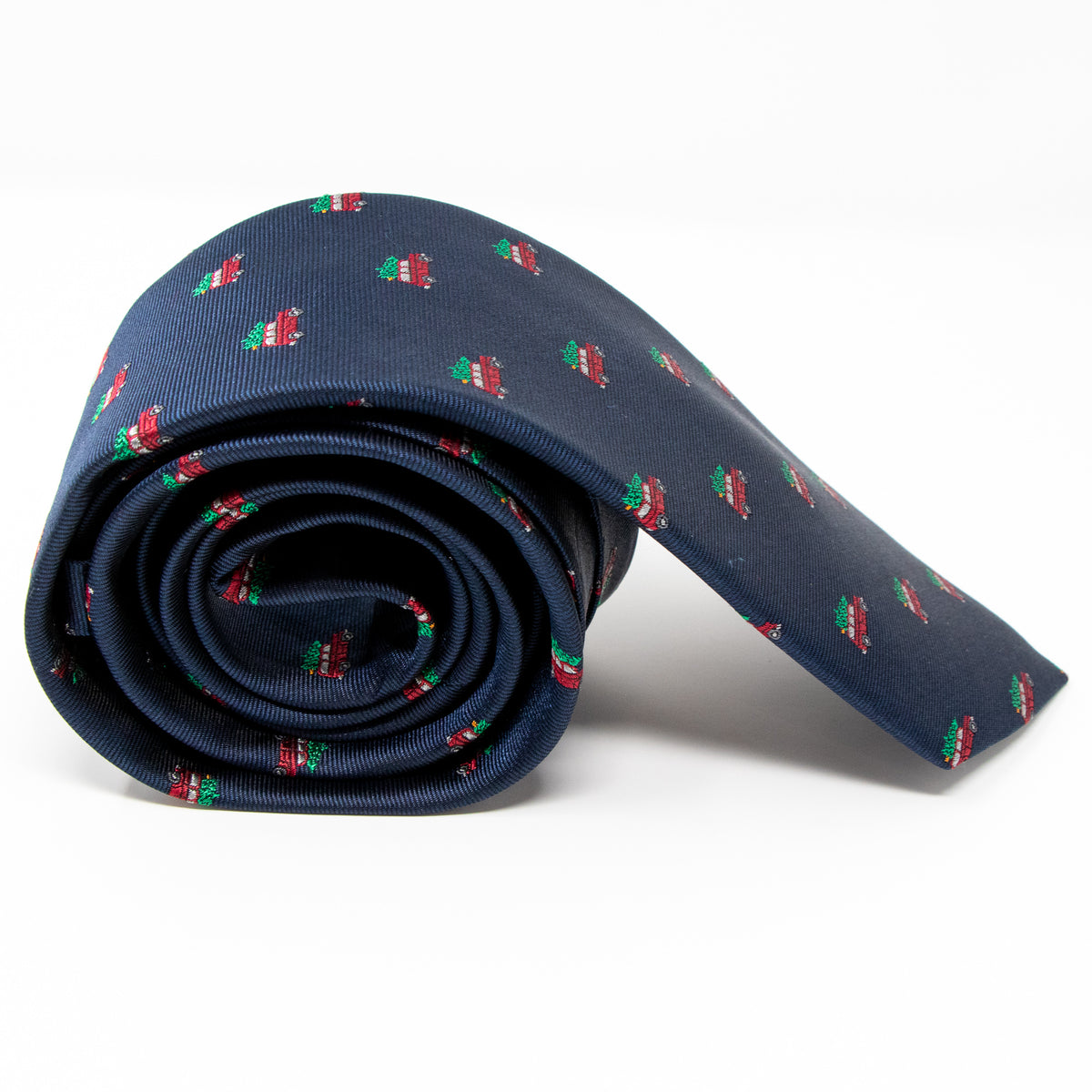 The Griswold neck tie rolled view