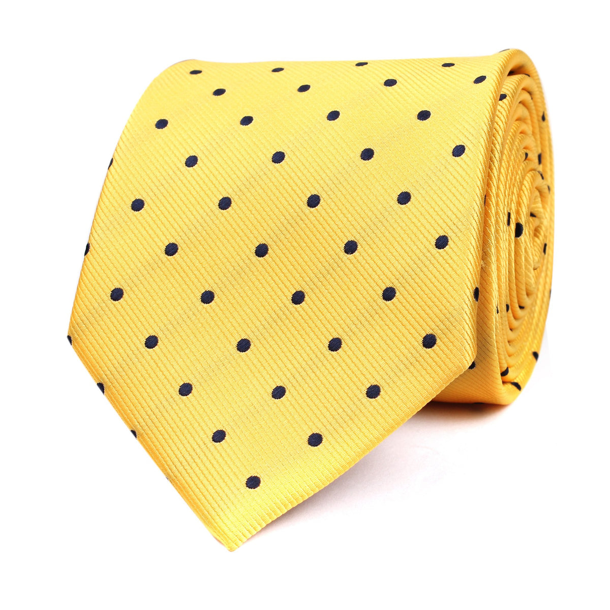 Wildcats Yellow and Navy Polkadot Neck tie