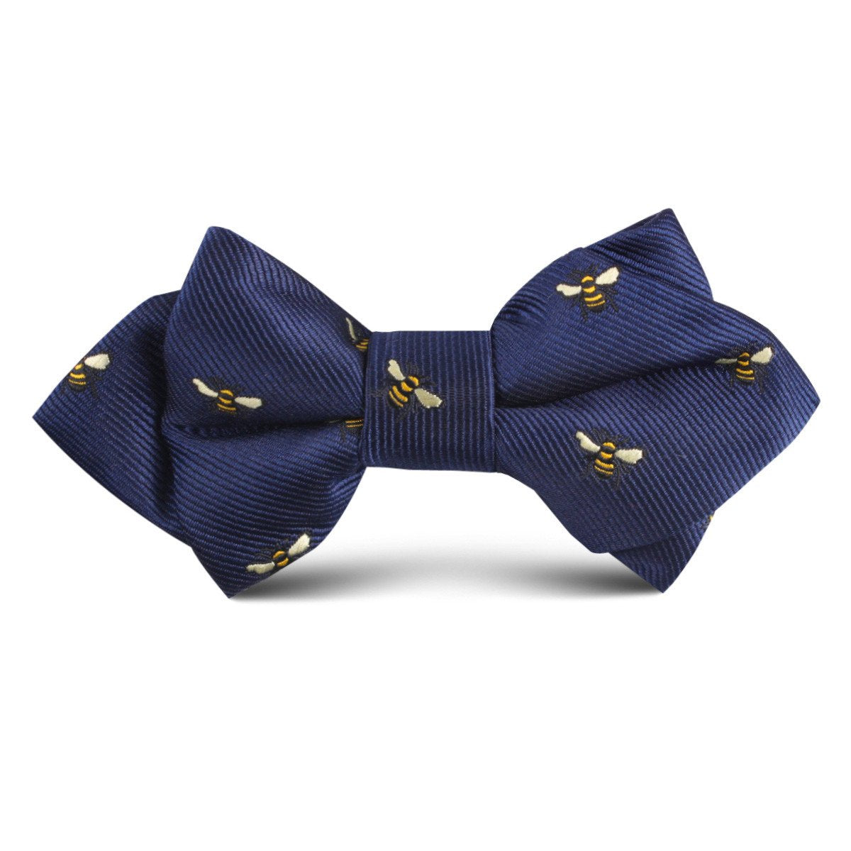 Bees diamond point kids bow tie