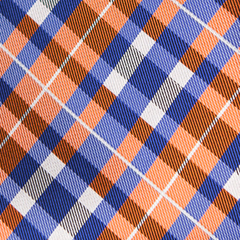 Joyfully Orange Plaid - Adult Size - Self-Tie