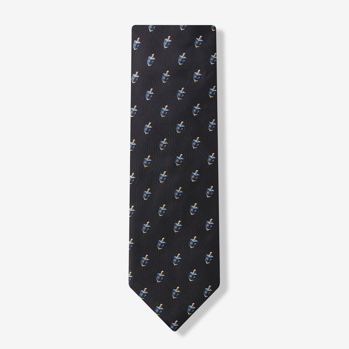 Dreidle, Dreidle, Dreidle I Made You Out of Microfiber Neck Tie End View