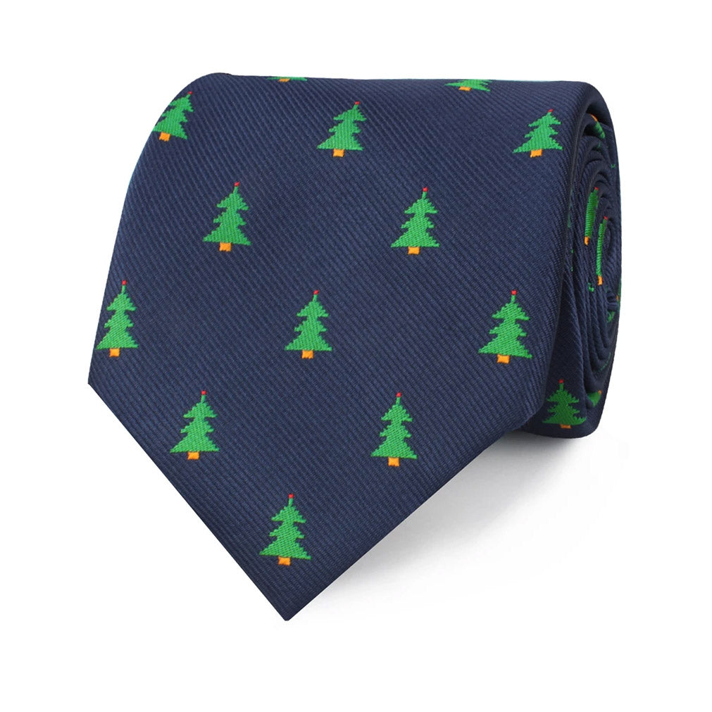 O Christmas Tree Neck Tie Rolled View