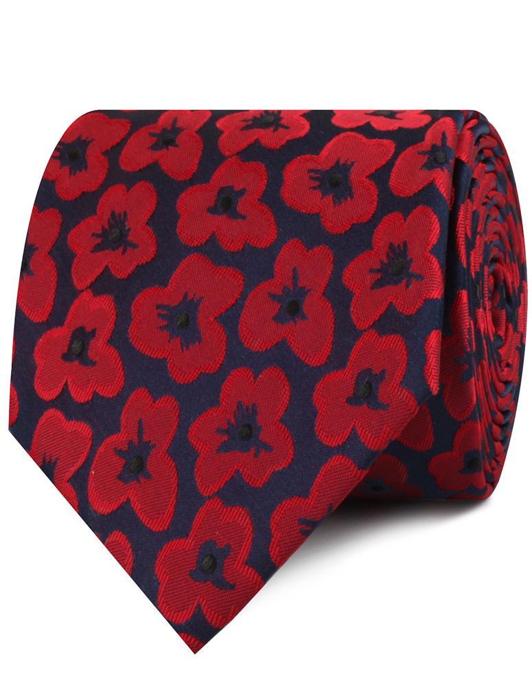 Belgian Poppy Neck Tie