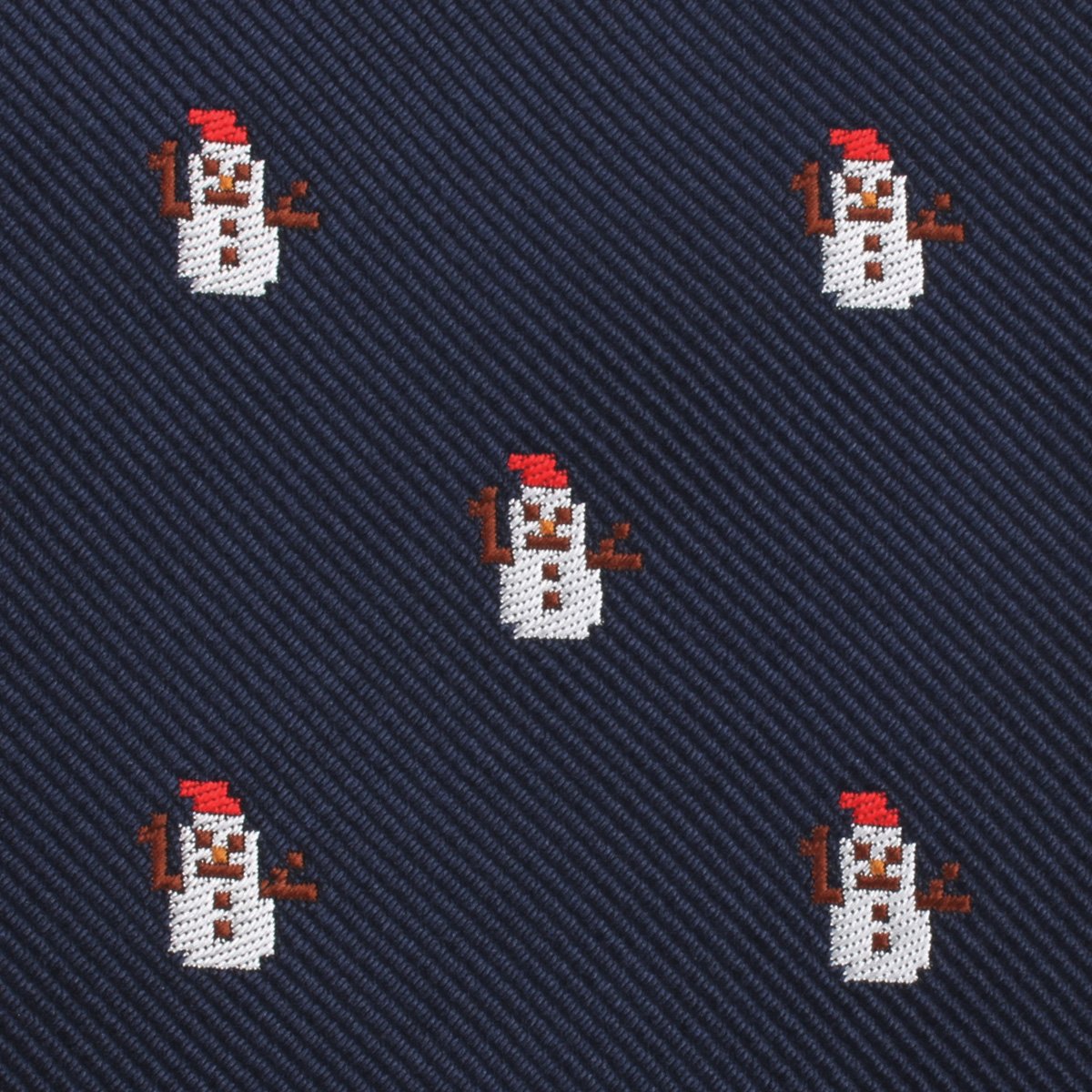 snow man self-tie bow tie fabric