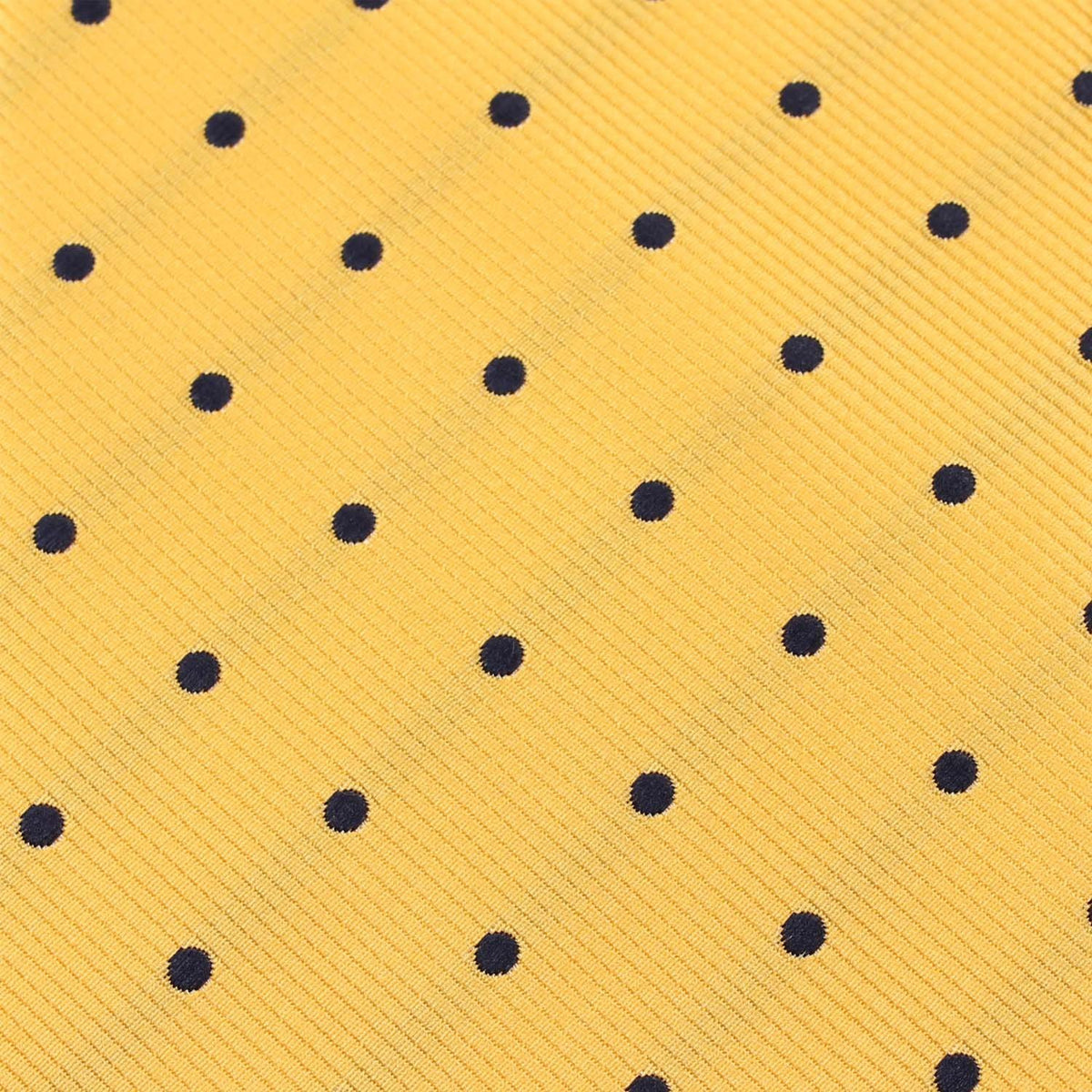 Wildcats Yellow Navy Polkadots Pocket Square Fabric